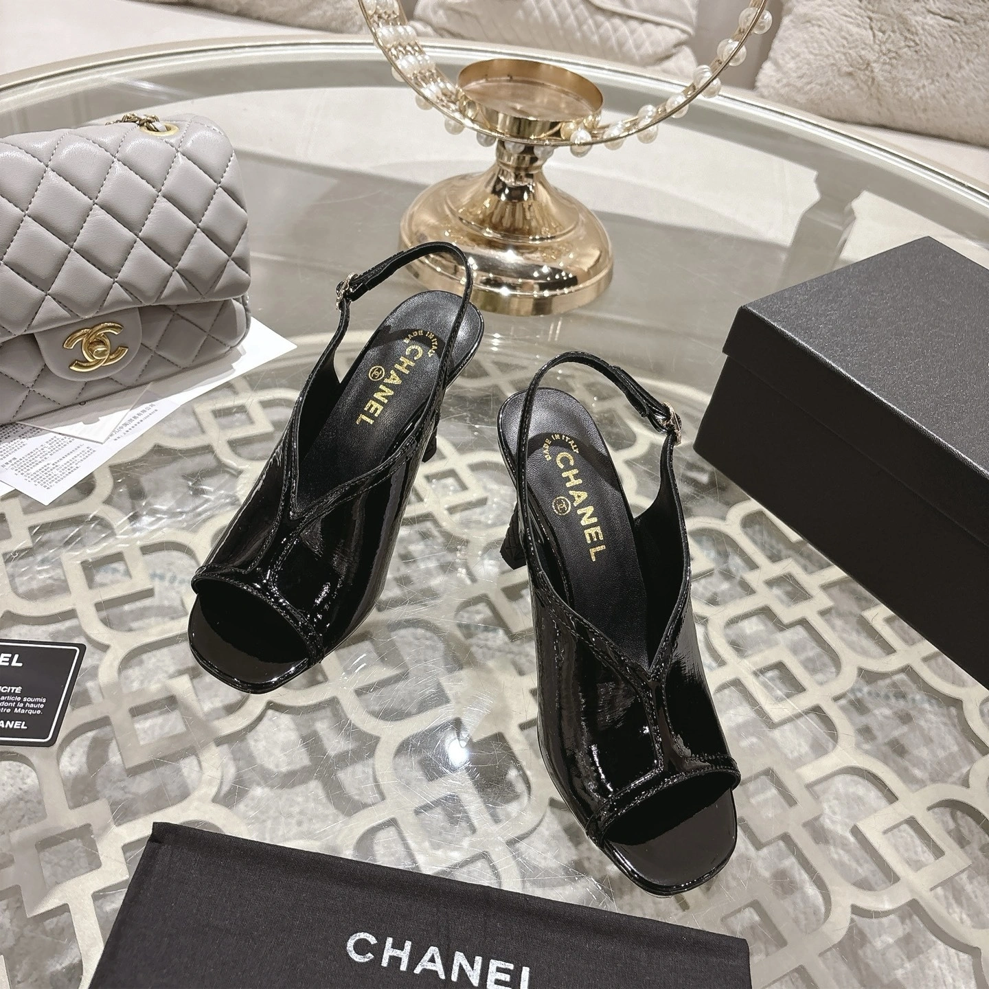 COCO-- 3h1958 G46538-B20968-94305 cowhide Heel height ：8.5cm item:E-X541I2410